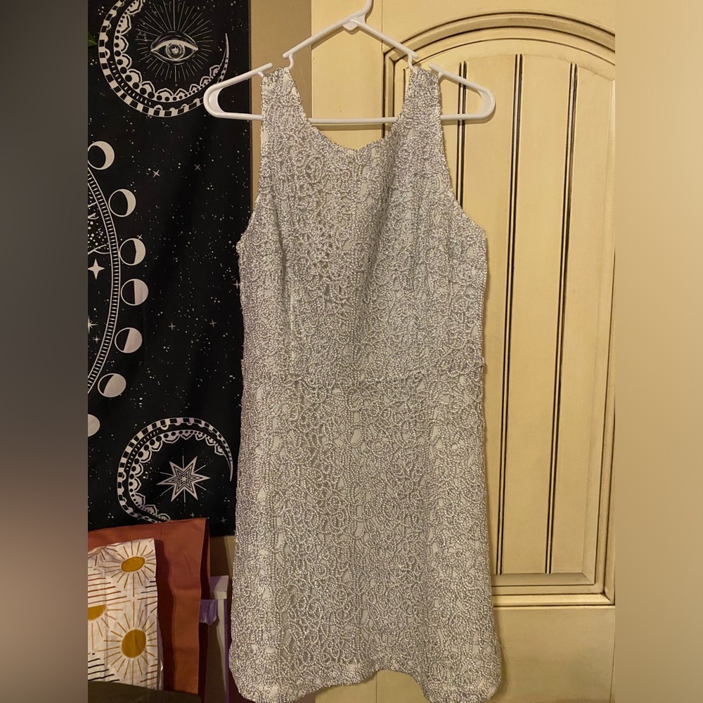 Charming Charlie Silver Dress Size Large